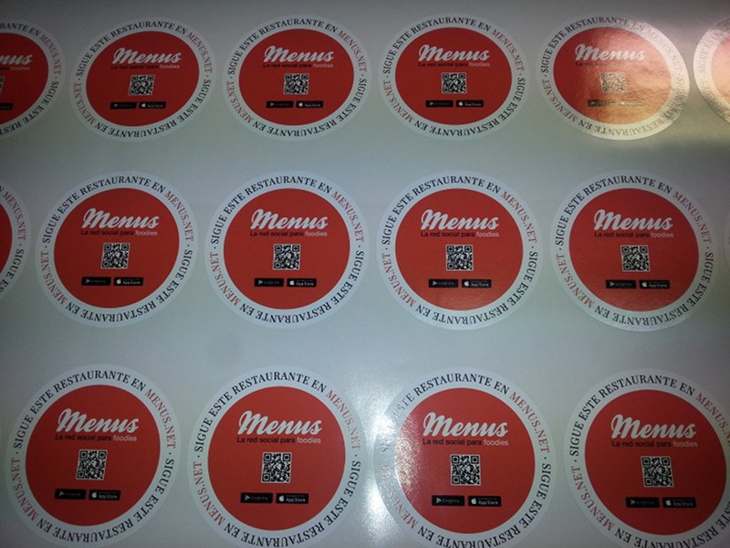 Impresión de pegatinas o stickers